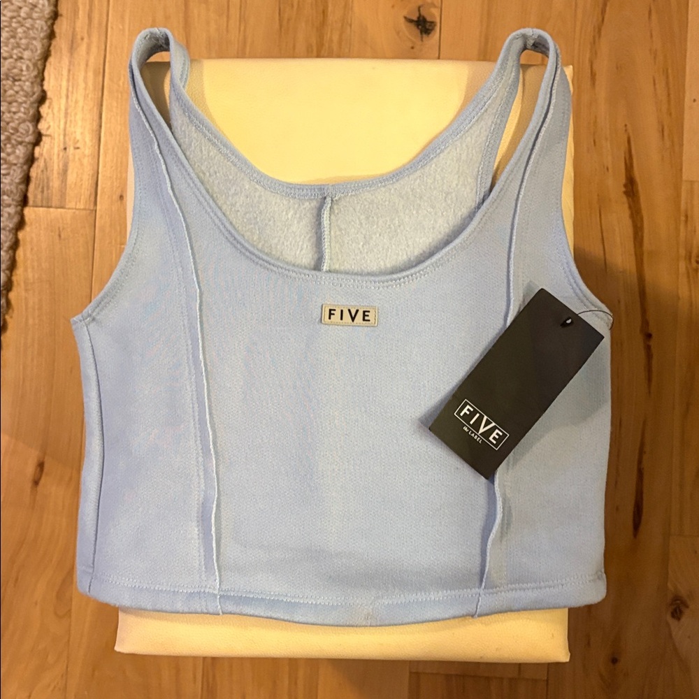 Light Blue Five the label Cropped Tank Top
